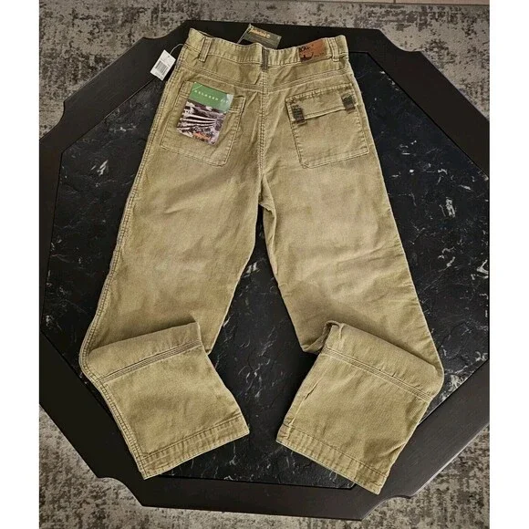 Timberland Y2K Tan Corduroy Pants Sz 16 Youth Boys 28 Baggy Jeans Vintage Cords